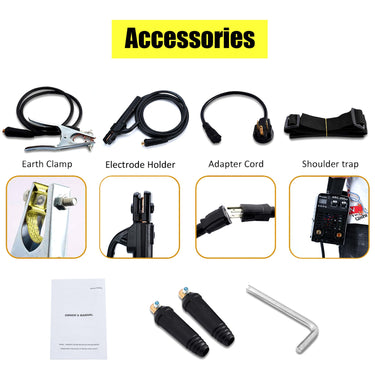 SSIMDER Mini Stick Welder 110V/220V ARC200 Portable Stick MMA ARC Welding Machine 50/60HZ IGBT Inverter Welder Machine Digital Display Smart ARC FORCE Hot Start fits Below 3.2mm Welding rods
